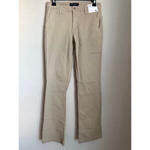 Aeropostale Classic Stretch Khaki Pants NWT High Rise Straight Leg 4L Long